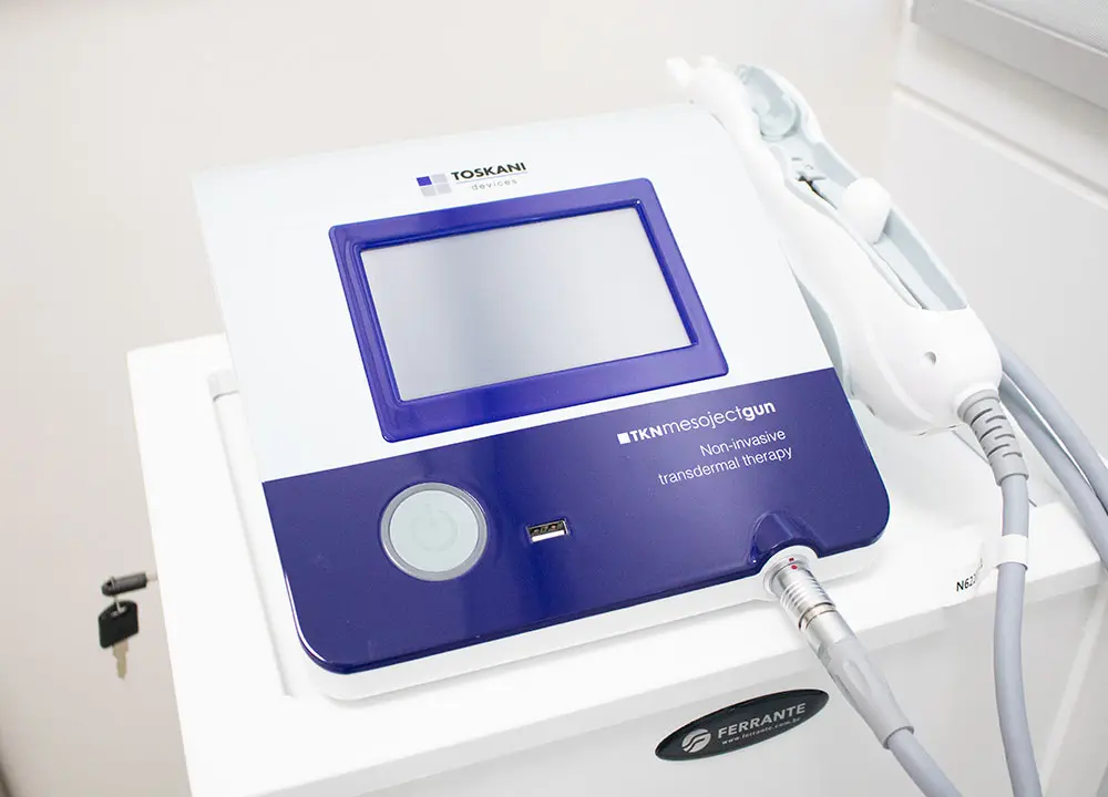 Equipamento MesojectGun para infusão intradérmica por eletroporação